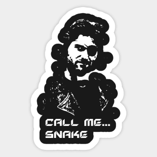 call me snake... Sticker